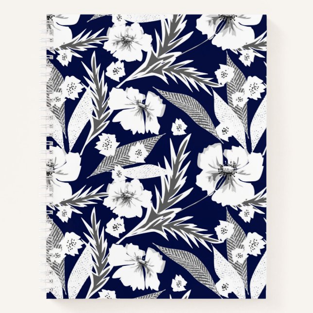 White flowers notebook (Front)