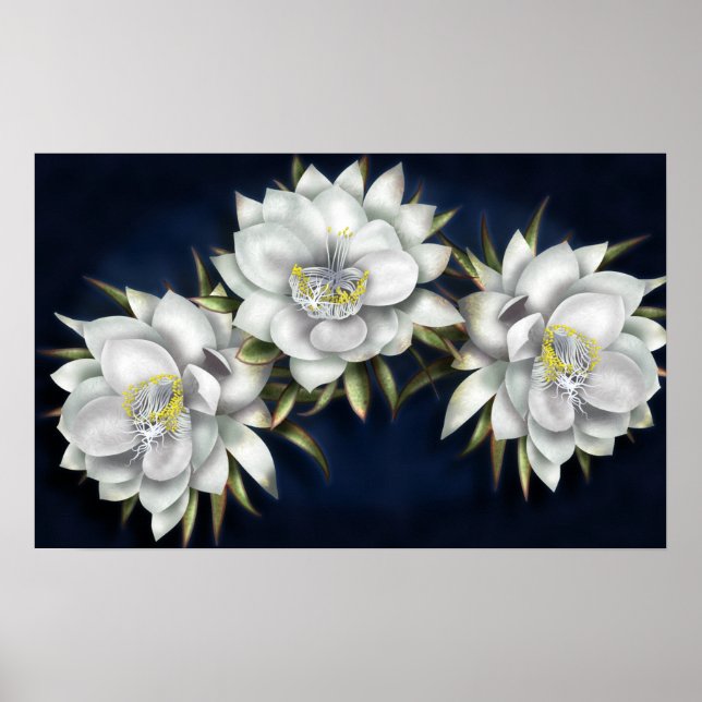 White Flowers Poster (Front)