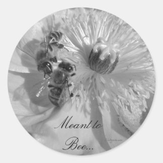 White Flowers Wedding Invitation Seals