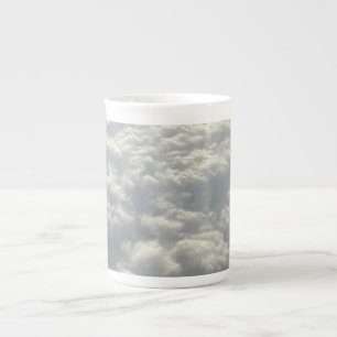 WHITE FLUFFY CLOUDS BONE CHINA MUG