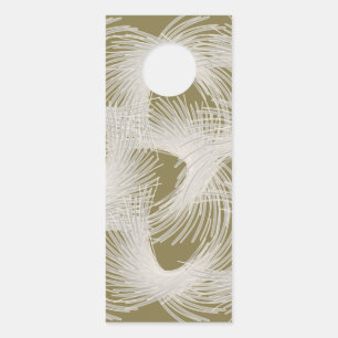 White flying feathers door hanger