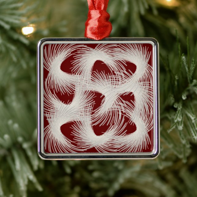 White flying feathers metal tree decoration (Tree)