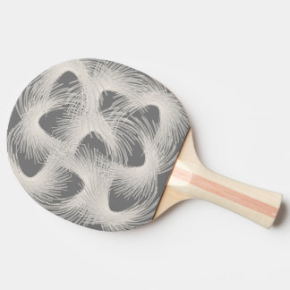 White flying feathers ping pong paddle