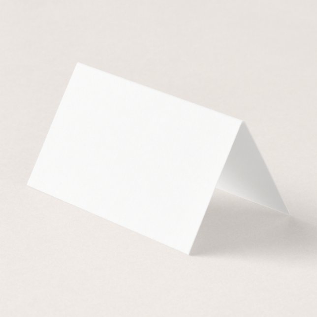 White Folded Tent Card (Front)