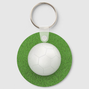 White football ball key ring