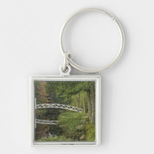 White footbridge, Somesville, Mount Desert Key Ring
