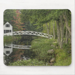 White footbridge, Somesville, Mount Desert Mouse Mat