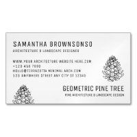 White Forest Tree Rustic Pine Cone