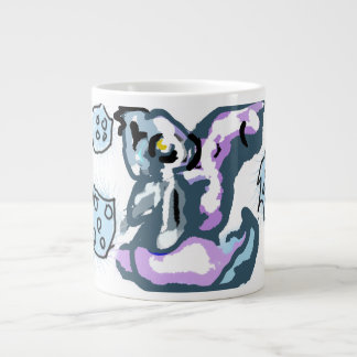 White Fox  Large Coffee Mug