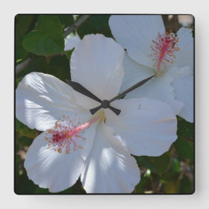 White Fragrance Wall Clock