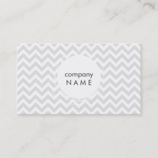 white frame on grey chevron business card