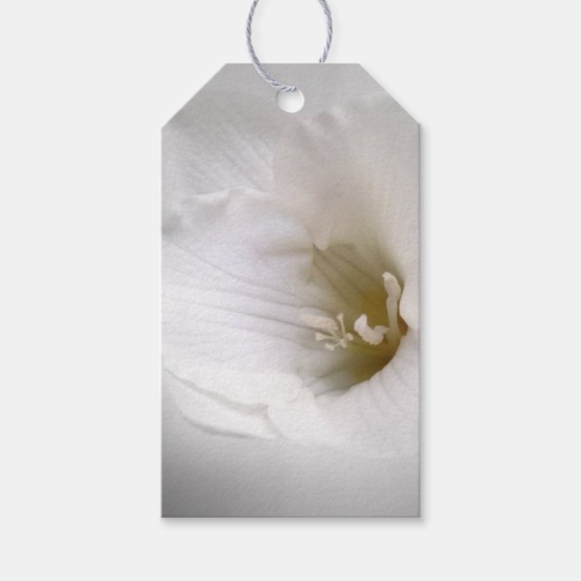 white freesia gift tags (Front)
