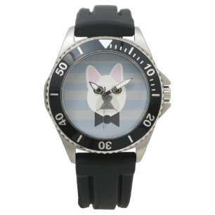 White French Bulldog, Stripes Watch