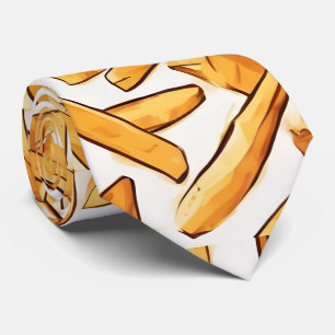 White French Fries Necktie Fun Novelty Tie