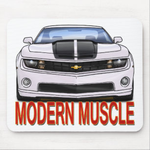 WHITE_FRONT_CAMARO.png Mouse Mat