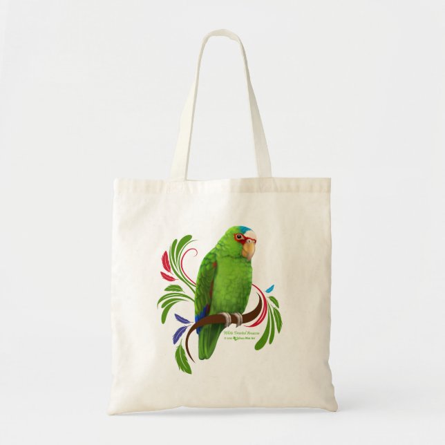 White Fronted Amazon Tote Bag (Front)