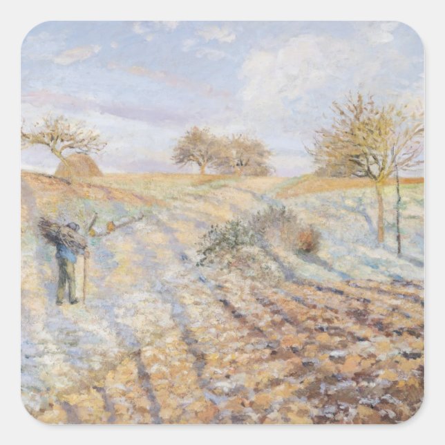 White Frost, 1873 Square Sticker (Front)