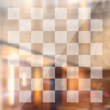 White Frosted Translucent Chessboard Cling