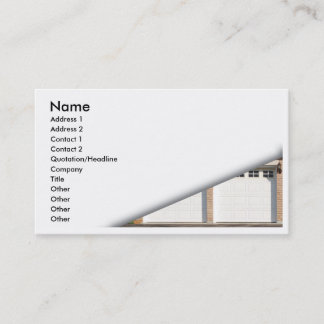 white-garage-doors business card