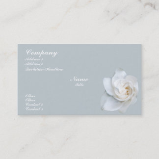 White Gardenia blossom Business Card