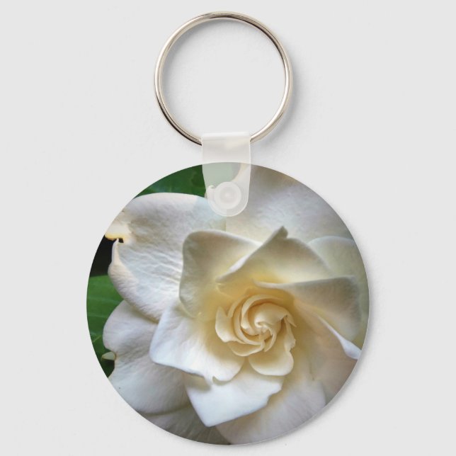 White Gardenia Key Ring (Front)