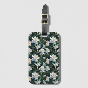 White Gardenia  Luggage Tag