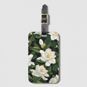 White Gardenia  Luggage Tag