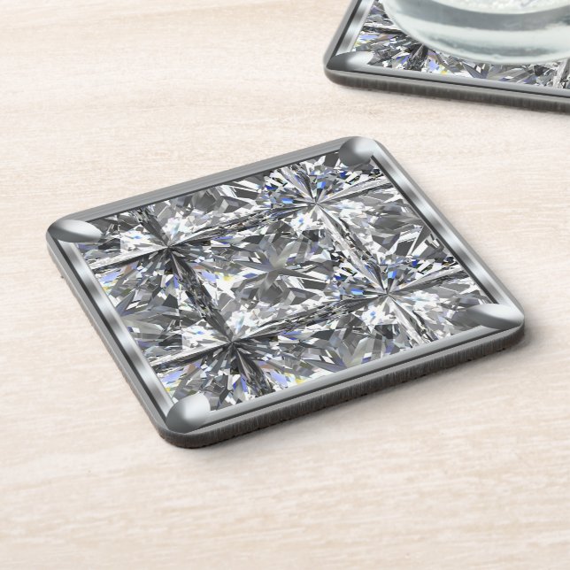 White Gem Coaster (Left Side)