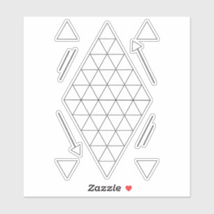 White Geometric Triangles