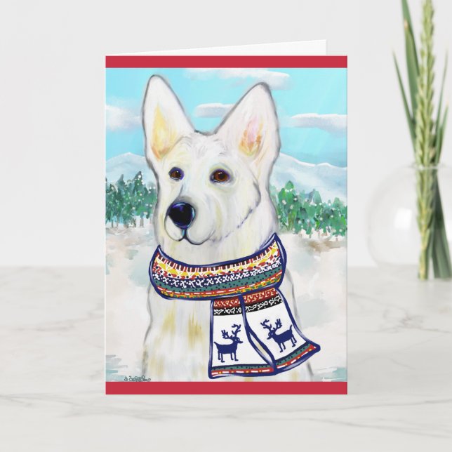 White German Shepherd Card (Front)