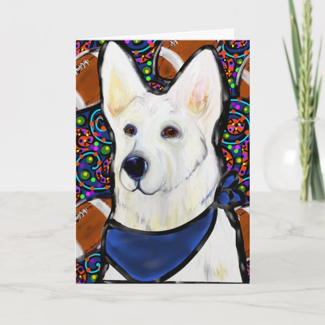 White German Shepherd Card (Front)