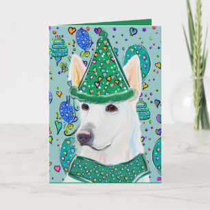 WHITE GERMAN SHEPHERD  CARD