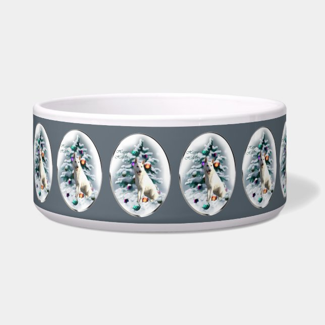 White German Shepherd Christmas  (Front)