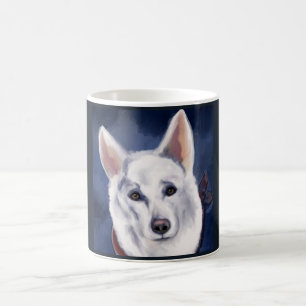 WHITE GERMAN SHEPHERD     COFFEE MUG