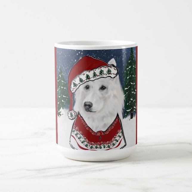 White German Shepherd  Coffee Mug (Center)