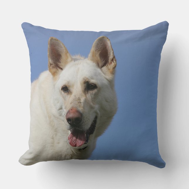 White German Shepherd Cushion (Front)