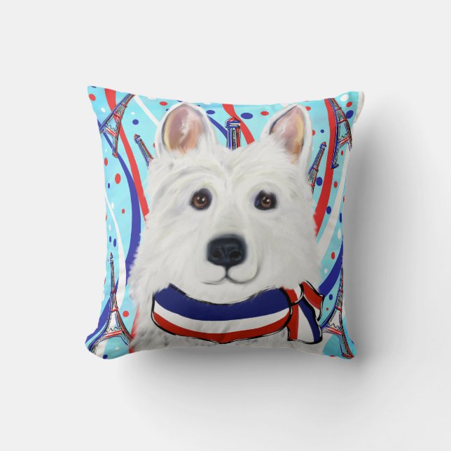 White German Shepherd Cushion (Front)