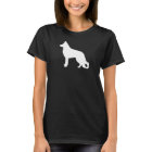 White German Shepherd Dog Silhouette