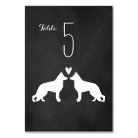White German Shepherd Dog Silhouettes Wedding