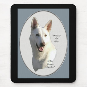 White German Shepherd Gifts Mouse Mat