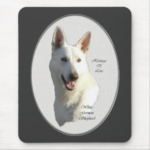 White German Shepherd Gifts Mouse Mat