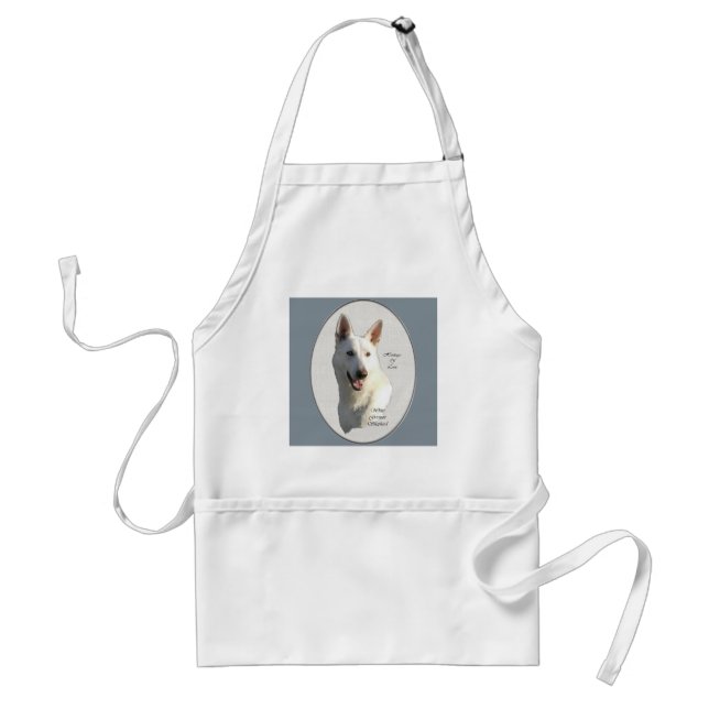 White German Shepherd Gifts Standard Apron (Front)