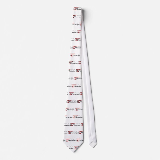 White German Shepherd Gifts Tie (Front)