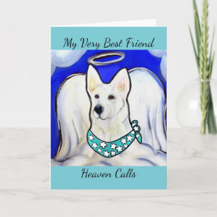 White German Shepherd Holiday Card