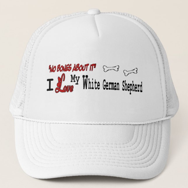 White German Shepherd (I Love) Hat (Front)