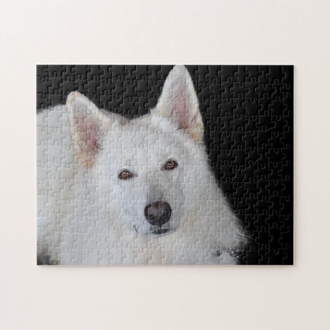 White German Shepherd Jigsaws. Jigsaw Puzzle (Horizontal)