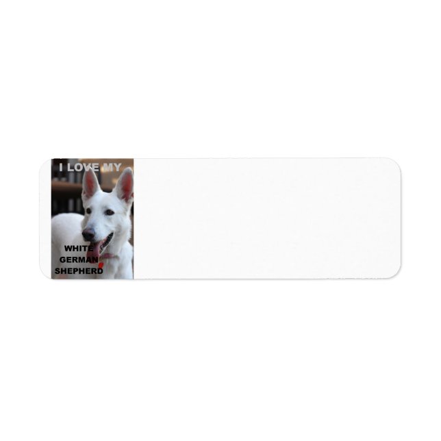 white german shepherd love w pic (Front)