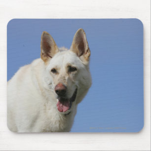 White German Shepherd Mouse Mat