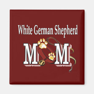 White German Shepherd Mum Gifts Magnet