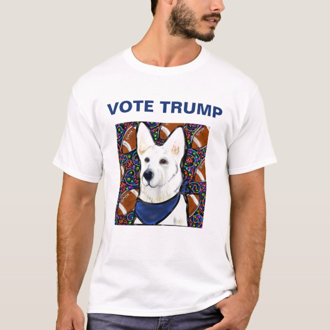 White German Shepherd T-Shirt (Front)